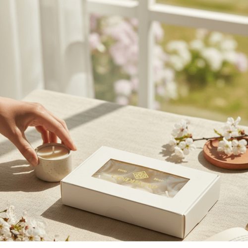 Cloud Dancer – Kollektion 2026 Teelicht-Auswahl