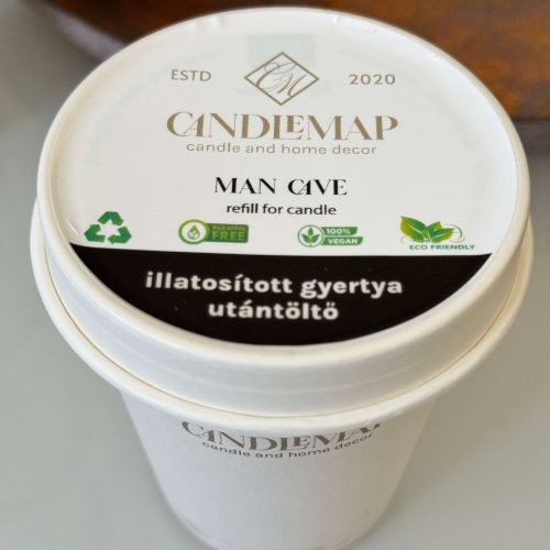 Man Cave szójaviasz illatgyertya utántöltő