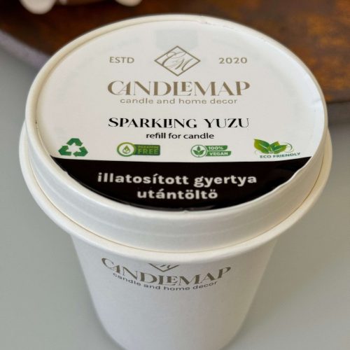 Sparkling Yuzu szójaviasz illatgyertya utántöltő