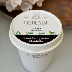 Vanilla szójaviasz illatgyertya utántöltő