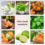 Lime, basil, mandarin