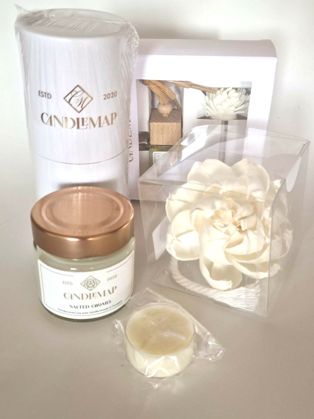 Salted Caramel szójaviasz illatgyertya
